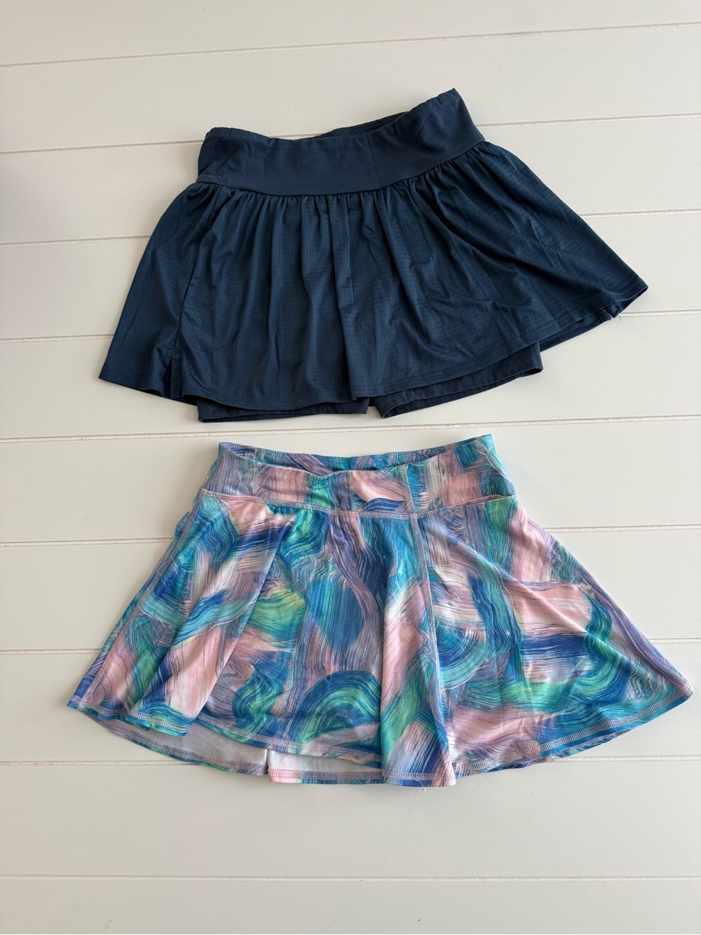Zella Navy Skort, All In Motion Multicolor Brushstroke Skort